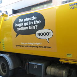 Do plastic bags go in the yellow bin?