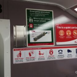 Trains are always quiet.