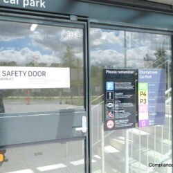 At Cherrybrook car park which was opened recently.