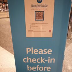 Show your cell phone to a staff after checking in